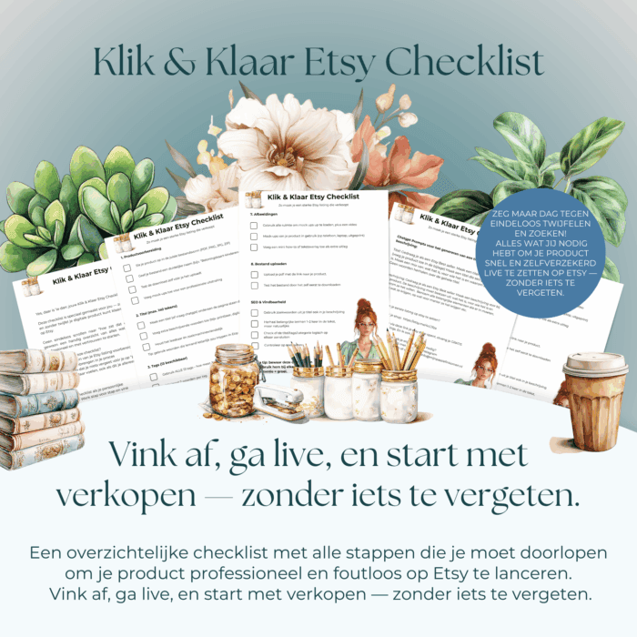 Klik & Klaar Etsy Checklist