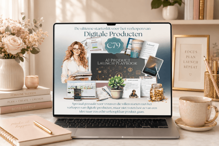 AI Product Launch Playbook | Maak & verkoop je digitale product